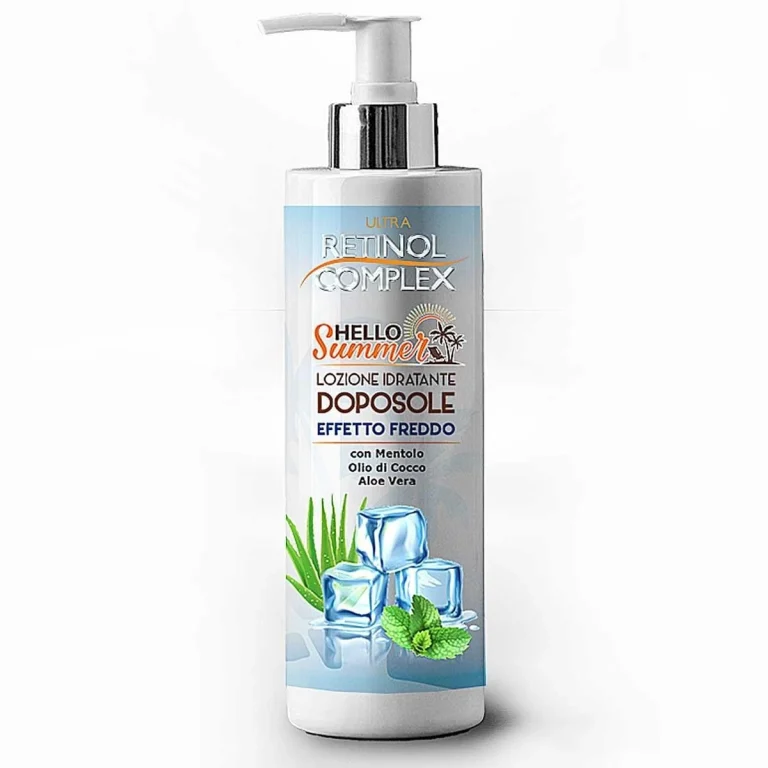 Loción Calmante - Hidratante Aftersun después del sol EFECTO FRÍO - Retinol Complex